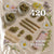 Cannabis jars, pre-rolls, buds, rolling papers, lighter, and spring flowers on wood surface with "420" and "High Season" text.