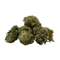 Premium Smalls of Banana Punch flower - dense, frosty buds bursting with tropical banana, citrus, and berry aroma.