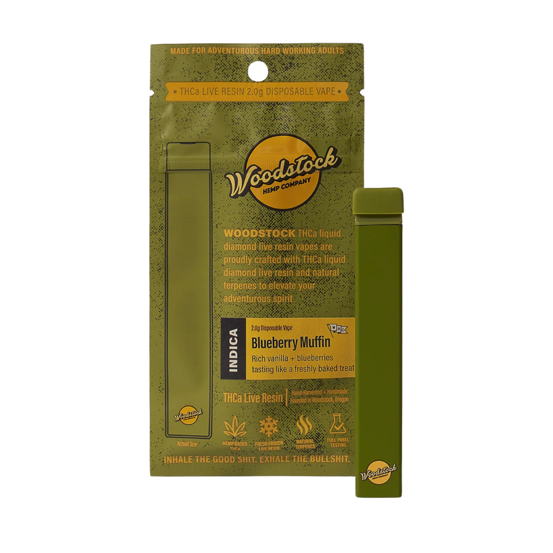 Blueberry Muffin THCA Live Resin 2G Vape by Wildwood