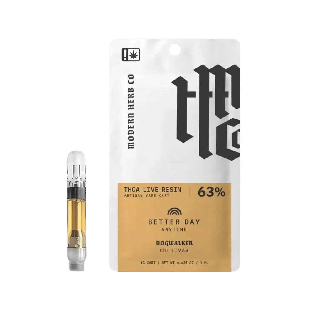 Dogwalker THCA Live Resin Cartridge by Modern Herb Co  1G