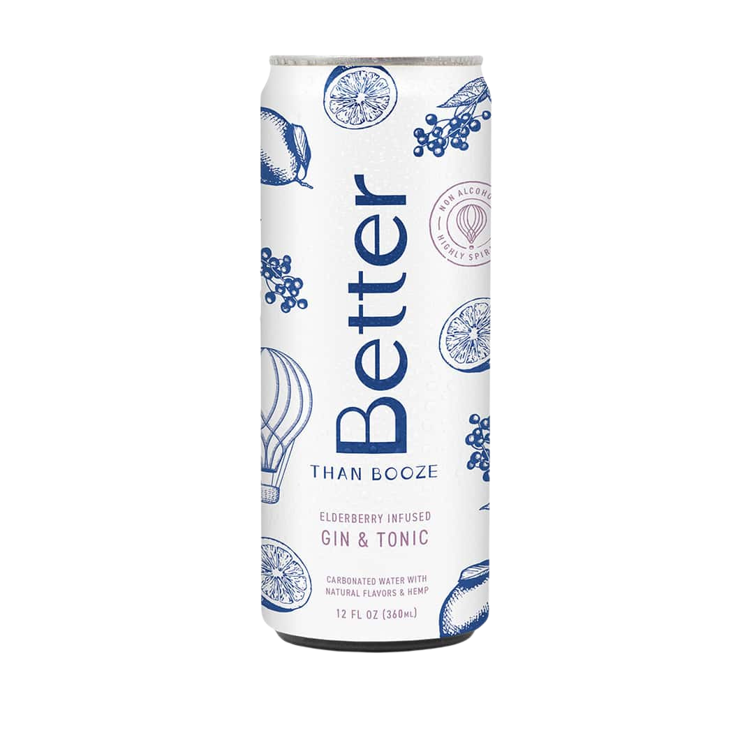 Elderberry Infused Gin & Tonic by Better Than Booze 4 MG THC