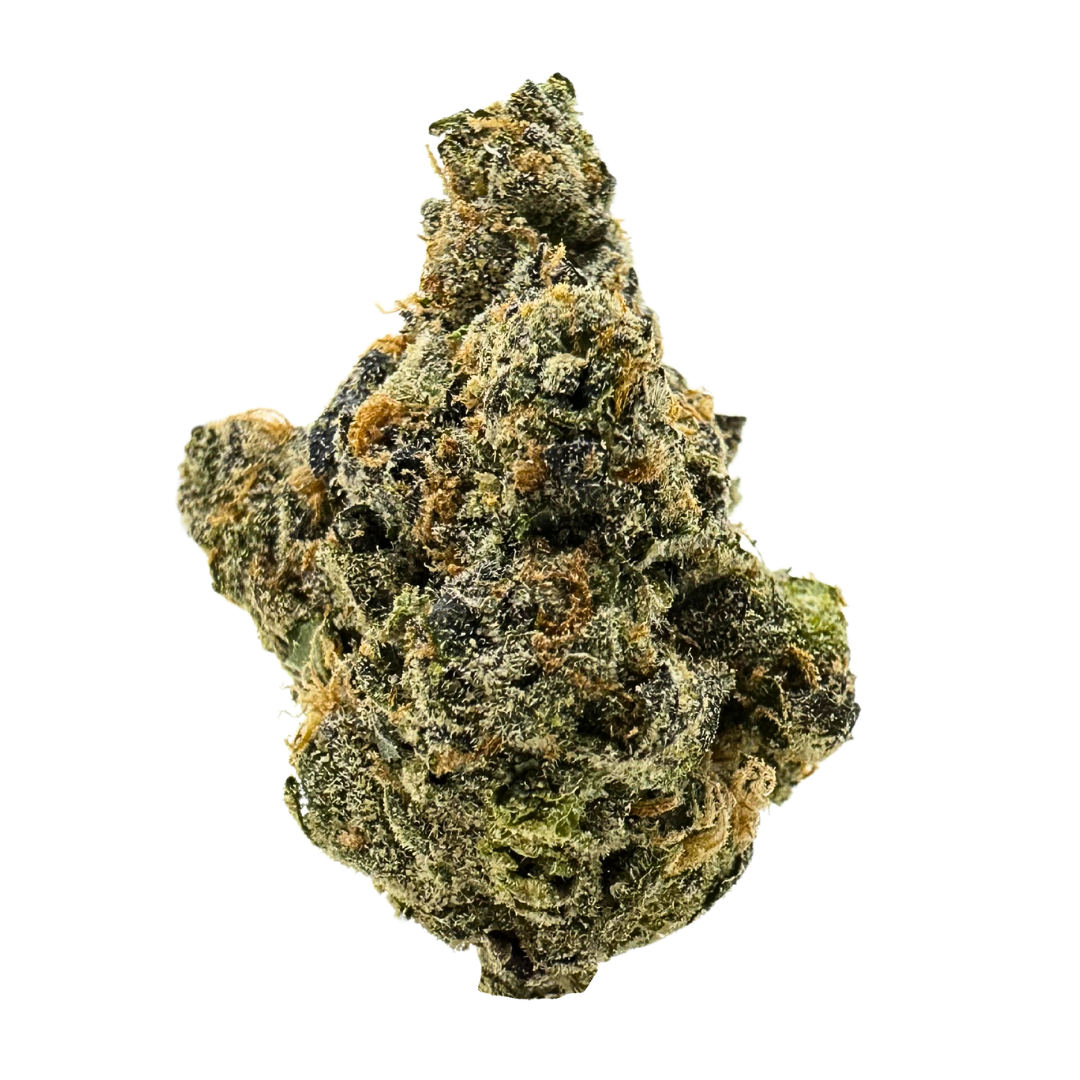 Hella Jelly cannabis buds with sweet cherry and berry flavors, featuring neon green nugs and sparkling crystal trichomes.