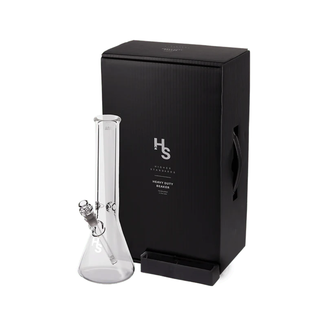 Higher Standards Heavy Duty Beaker water pipe with ice mold and accessories, available now at Consider It Flowers.