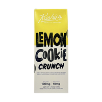 Refresh your day with Kushie’s Lemon Cookie Crunch Chocolate Bar—100 mg THC in 10 white chocolate squares infused with zesty lemon and cookies.