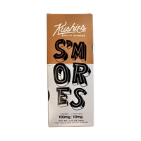 Kushie’s S’mores Cannabis Chocolate Bar – milk chocolate with graham cracker bits and marshmallow swirl, 100 mg THC available at Consider It Flowers now!