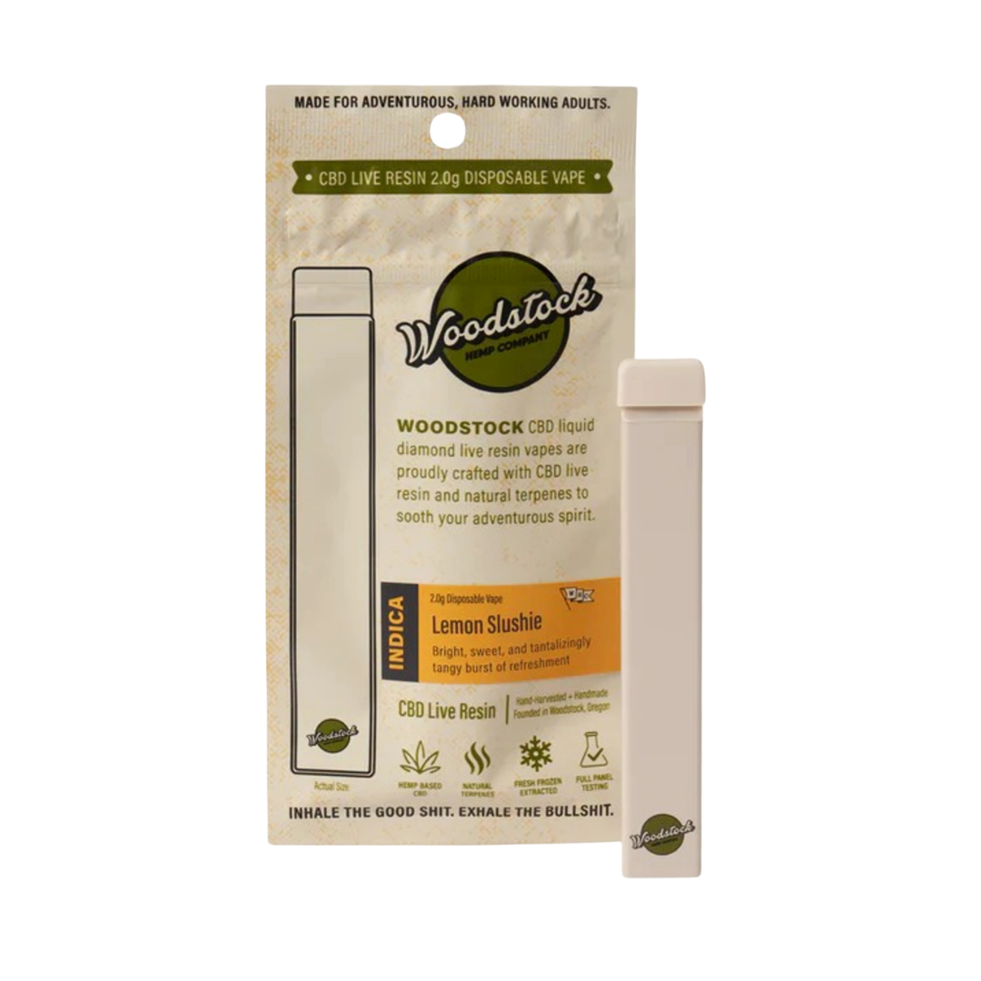 cbd living disposable vape Lemon Slushie CBD Live Resin 2g Vape by Wildwood