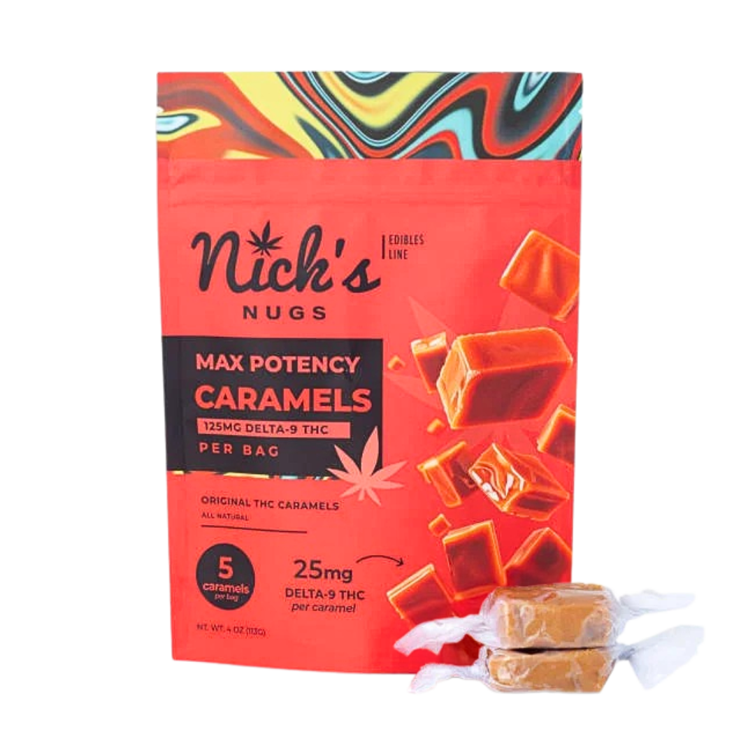 Max Potency Caramels by Nick’s Nugs (5 CT) 125 MG THC