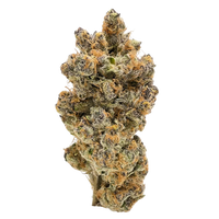 Close-up of Superior Boof Exotic Private Reserve cannabis flower featuring frosty trichomes, deep purple hues, and vibrant orange pistils — premium small-batch THCa now at Consider It Flowers.