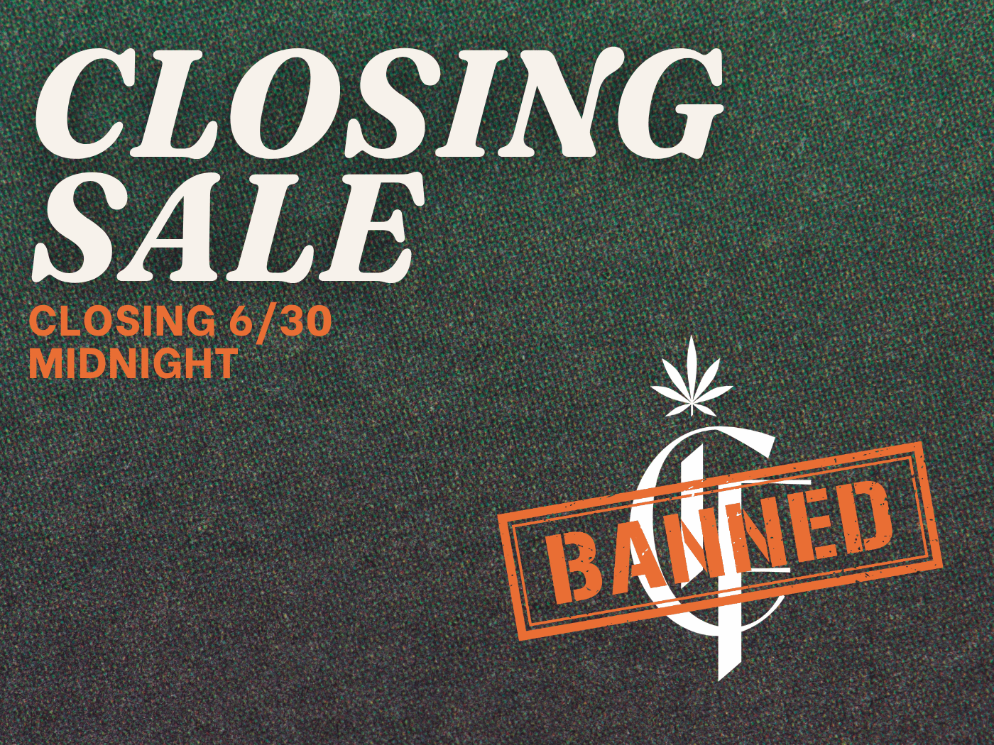 Closing Sale