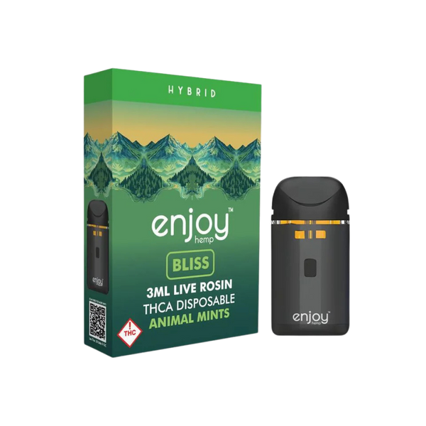 Animal Mints (Bliss) THCA Live Rosin Disposable Vape by Enjoy Hemp 3ML Animal Mints (Bliss) THCA Live Rosin Disposable Vape by Enjoy Hemp 3ML