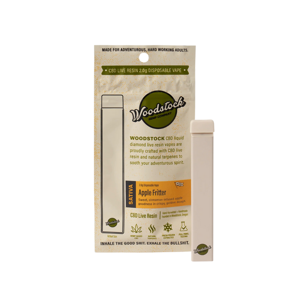 Apple Fritter CBD Live Resin 2g Vape by Wildwood