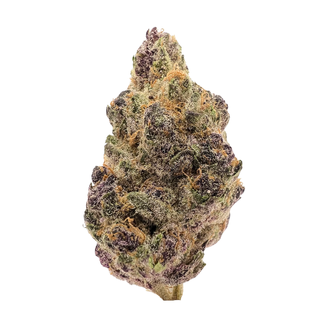 Blockberry Exotic Private Reserve sativa — deep purple frosty buds with citrus-cherry aroma. Shop now at Consider It Flowers.