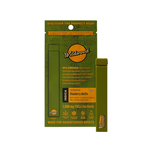 Best Thc Vapes In Tennessee Blueberry Muffin THCA Live Resin 2G Vape by Wildwood Best Thc Vapes In Tennessee Blueberry Muffin THCA Live Resin 2G Vape by Wildwood