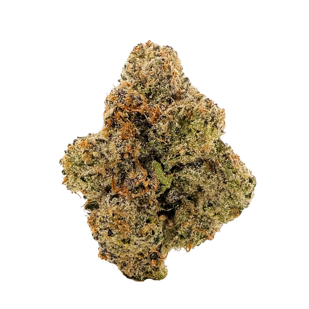Bomb Popz Exotic Private Reserve Hybrid THCa Flower with frosty buds and sweet cherry-blue raspberry aroma. Buy THCa flower online.