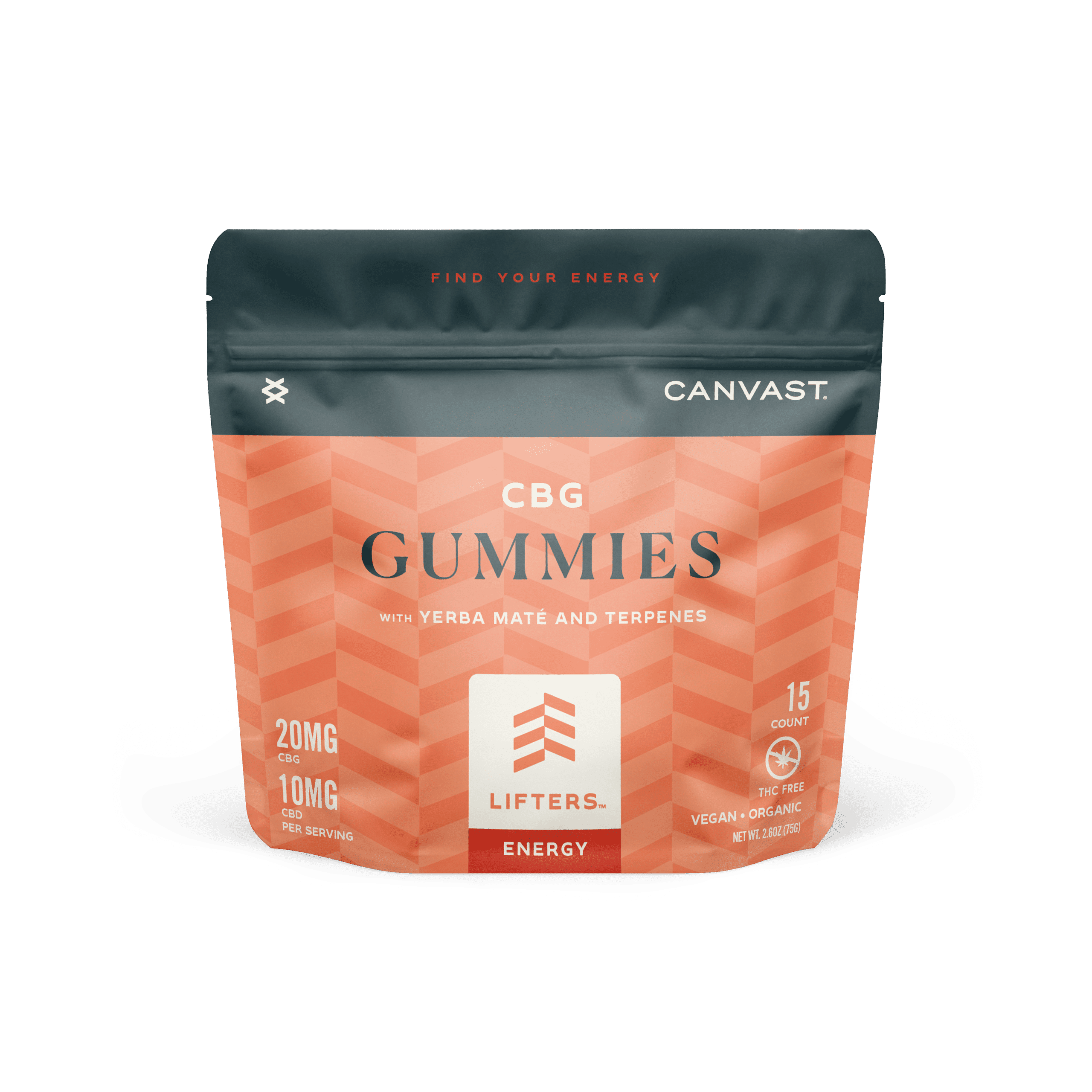 Lifters™ Energy THC FREE Gummies by Canvast Supply Co. (15 CT)