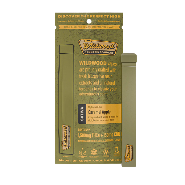 Caramel Apple THCA Live Resin 2g Vape by Wildwood