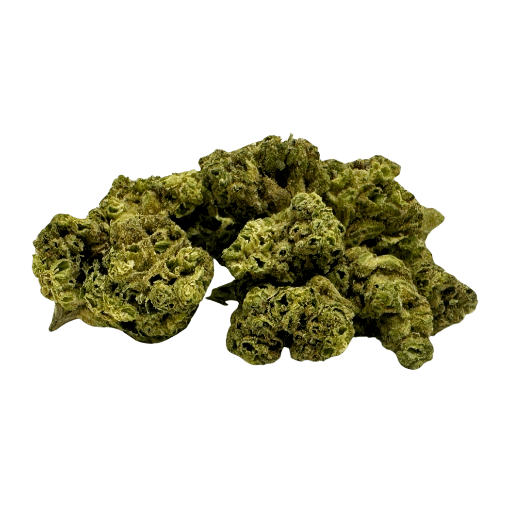 Cheetah Piss THCA flower: pungent, peppery smoke. Clear-headed, alert, and relaxed effects. Gassy, skunky notes with a spicy profile.