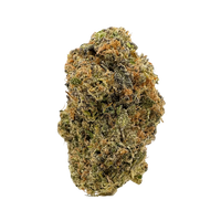 Cosmic Candy hybrid THCa flower with purple tones and frosty trichomes. Buy THCa flower online with fast nationwide shipping.
