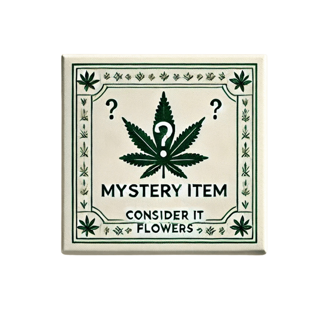 Dealer’s Choice Mystery Item - A 50% off cannabis mystery item from Consider It Flowers featuring a surprise rotation of edibles, flower, vapes, or prerolls.