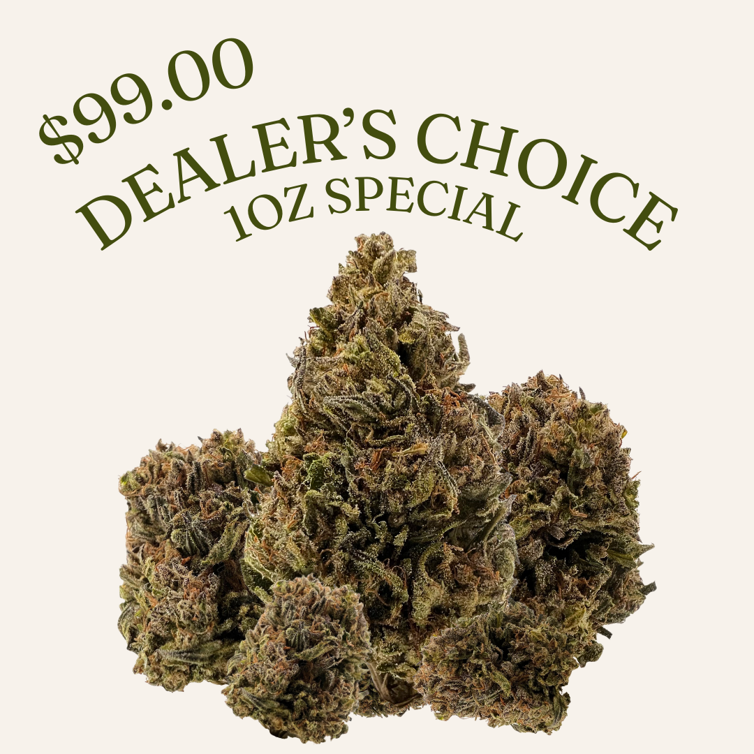 $99 ounce THCA flower. Cheap oz deal with fast shipping and Nashville delivery. 