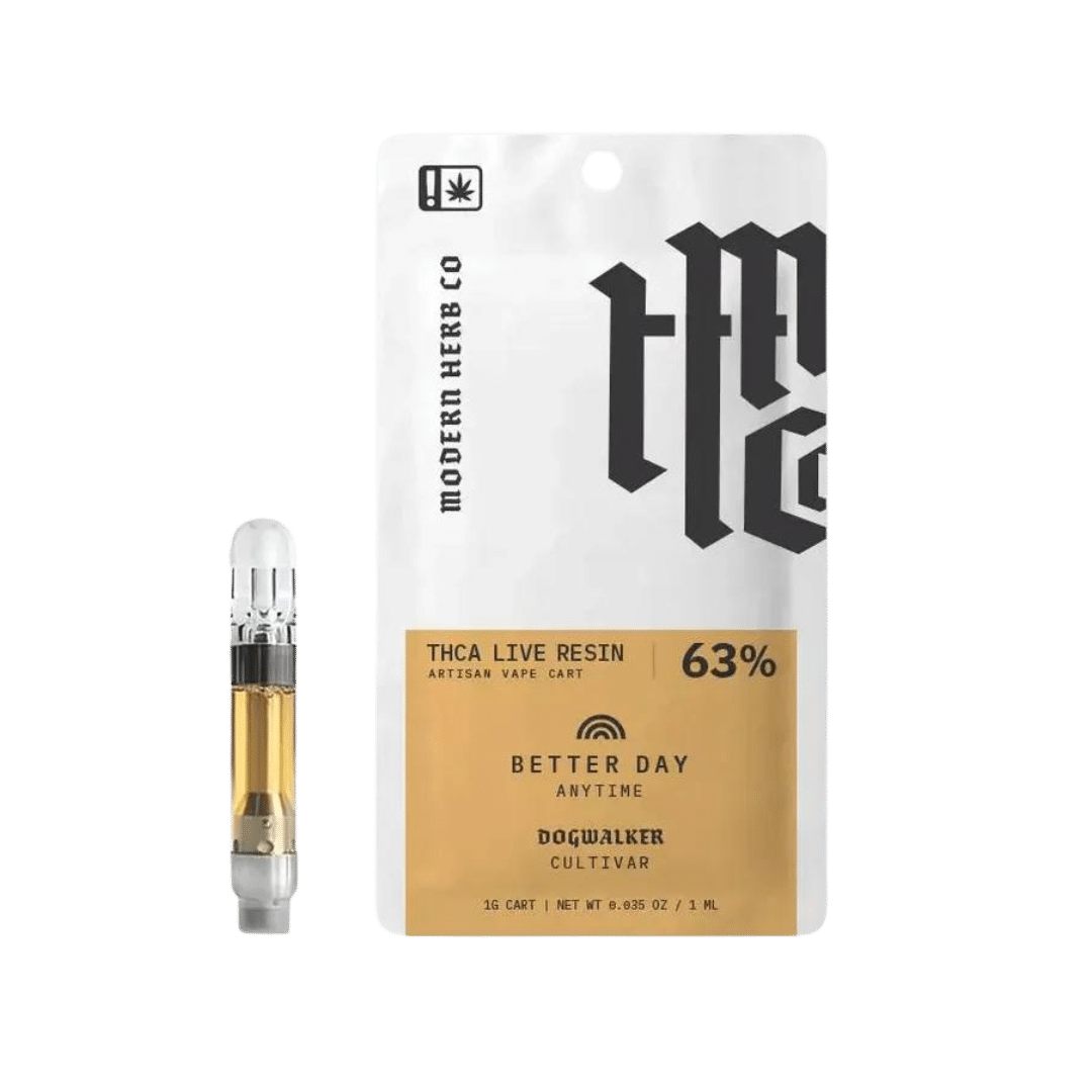 Dogwalker THCA Live Resin Cartridge by Modern Herb Co  1 ML