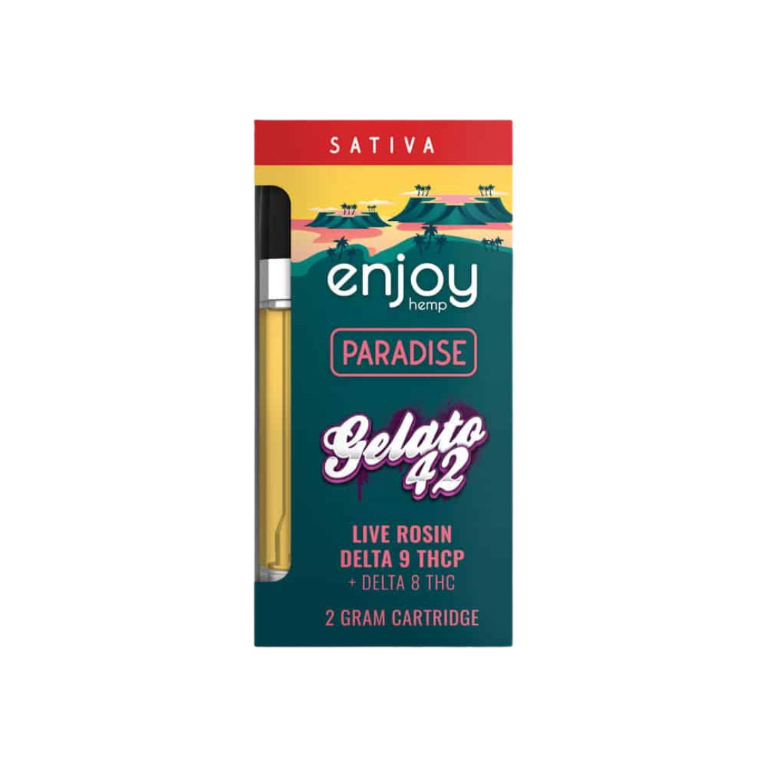 Gelato (Paradise) Live Rosin Delta-9 THCP Cartridge by Enjoy Hemp 2 G