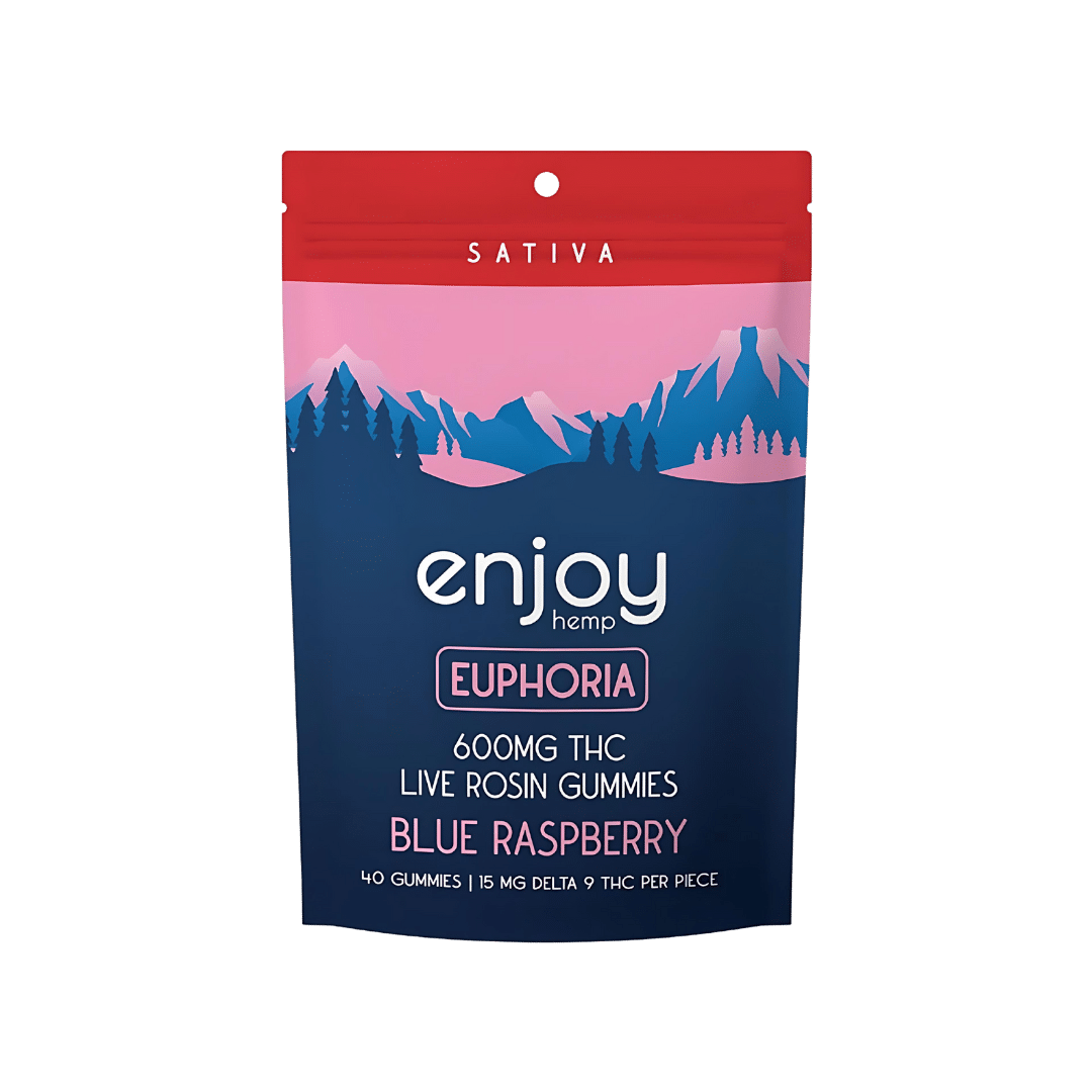 Euphoria 15mg Live Rosin Gummies by Enjoy Hemp. Delivered by Consider It Flowers.