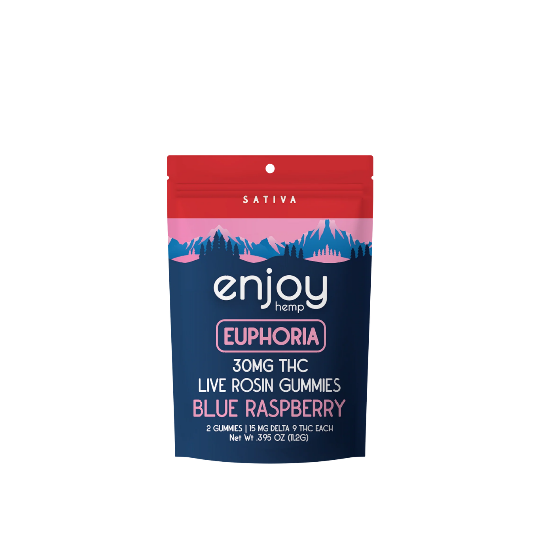 Euphoria Live Rosin Gummies by Enjoy Hemp (2 CT) 30 MG THC
