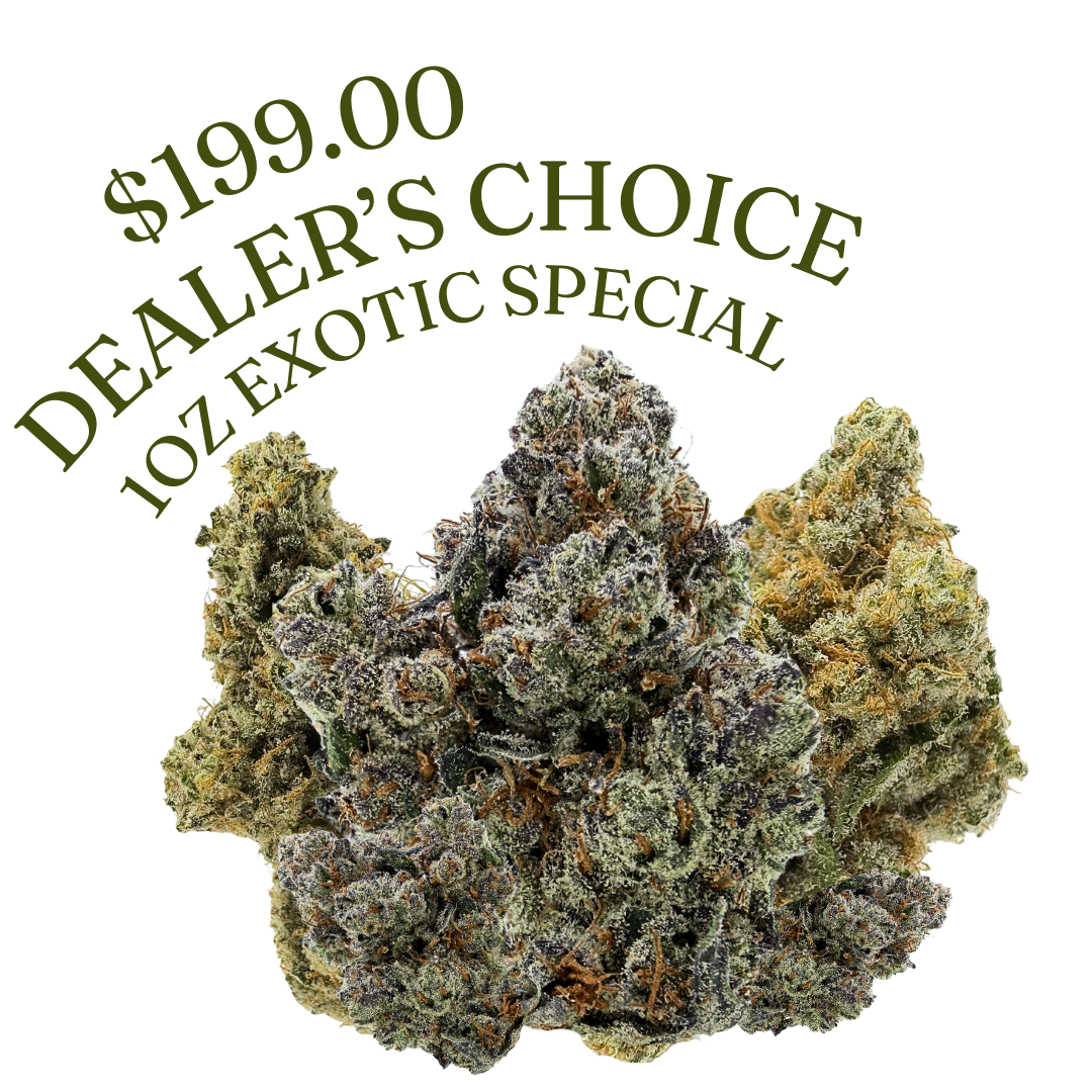 Exotic OZ THCa flower for under $200 deal featuring rare genetics and premium buds. Shop online with shipping and Nashville delivery.