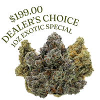 Exotic OZ THCa flower for under $200 deal featuring rare genetics and premium buds. Shop online with shipping and Nashville delivery.