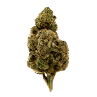 Premium Green Apple Gas THCA flower showing dense lime-green buds with crystalline trichomes