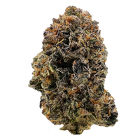 Horizon Exotic Sativa with citrus aroma, earthy notes, and frosty olive buds; premium THCA flower shipped fast nationwide.