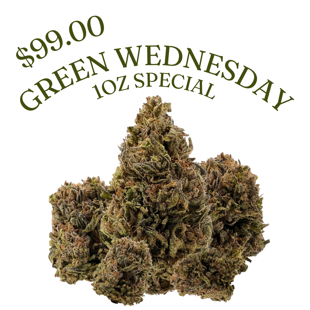 $99 ounce THCA flower. Cheap oz deal with fast shipping and Nashville delivery. Limited Green Wednesday drop.