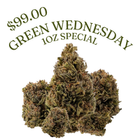 $99 ounce THCA flower. Cheap oz deal with fast shipping and Nashville delivery. Limited Green Wednesday drop.