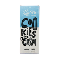 Kushie’s Cookies & Cream Cannabis Chocolate Bar Edible – white chocolate loaded with crunchy cookie bits, 100 mg THC.