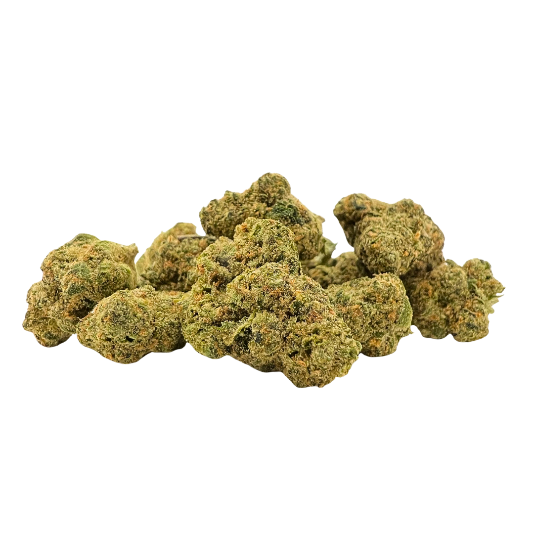 Lemon Cherry Gelato Private Reserve Smalls—vibrant, frosty buds with cherry-citrus flavor and a smooth, balanced hybrid strain high. Available now at Consider It Flowers. 