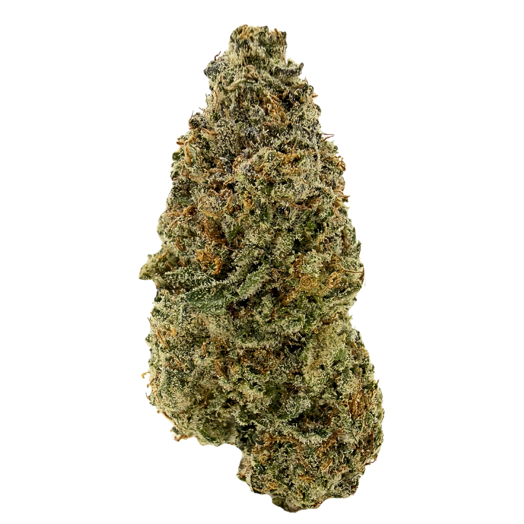 Lip Smacker indica strain with frosty green blue buds. Shop THCa flower online with shipping and Nashville delivery