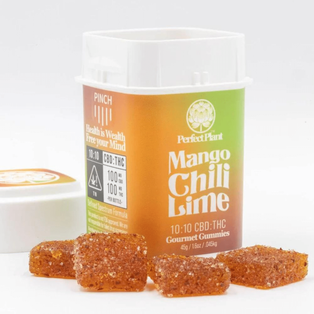 Mango Chili Lime THC & CBD Gummies by Perfect Plan (25 CT) 250 MG THC