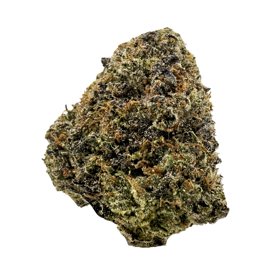 Marshmallow Runtz hybrid strain with dense frosty buds, orange hairs, and a sweet vanilla-marshmallow flavor. Shop now online.