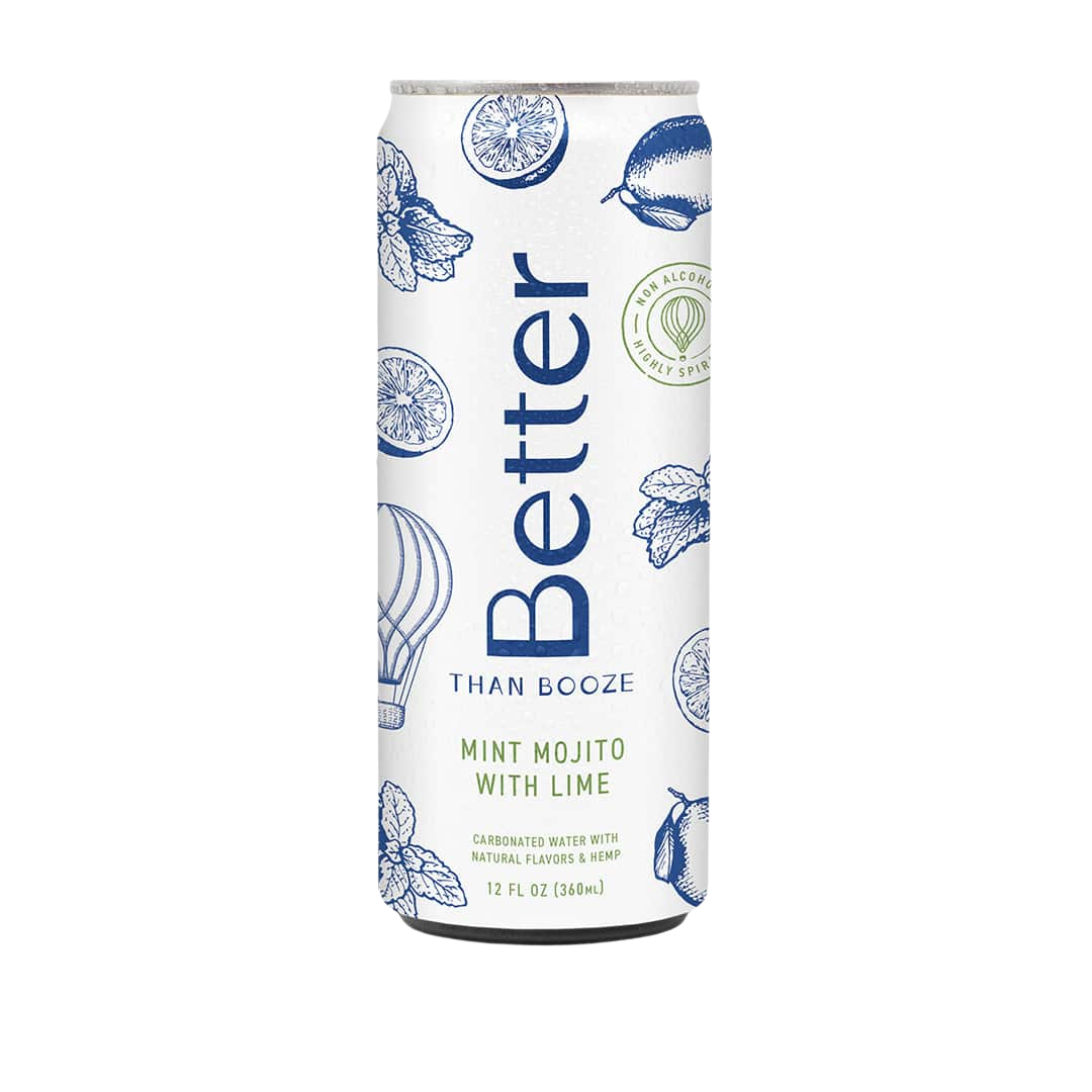 Mint Mojito with Lime by Better Than Booze (4 Pack) 12 MG THC