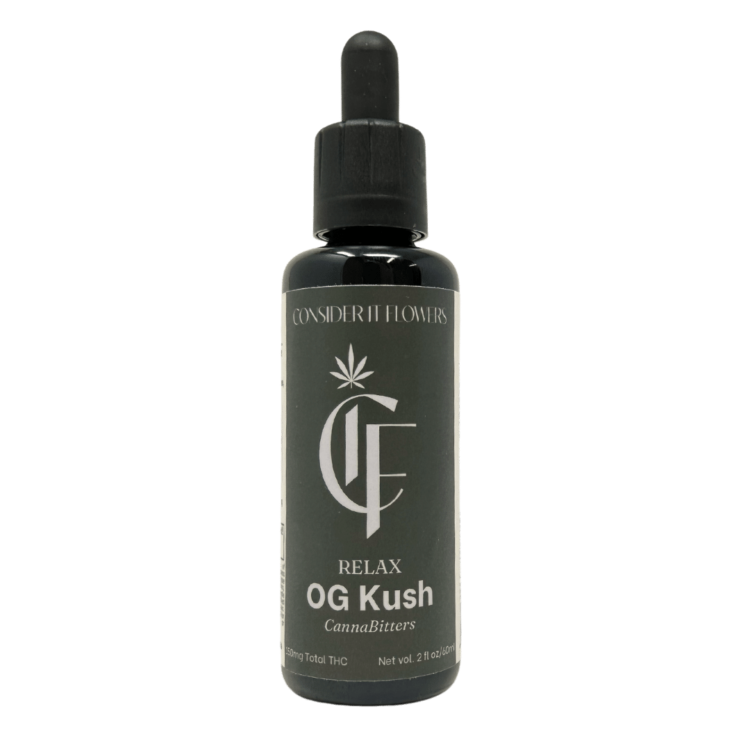 OG Kush CannaBitters (1 Bottle) 150 MG THC