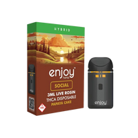 Enjoy Hemp Papaya Cake hybrid 3ML THCa live rosin disposable vape. Shop cannabis online with shipping and Nashville delivery.