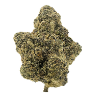 Peaches & Cream strain features dense, bright green nugs with a thick trichome coating and a juicy peach, creamy, and skunky aroma. 