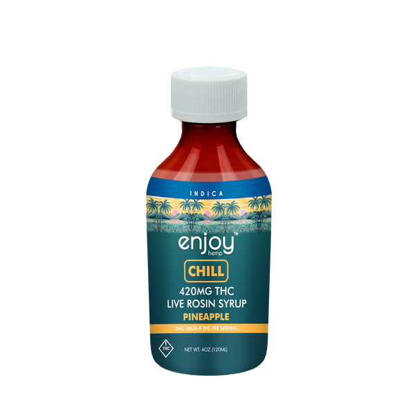 Pineapple Chill Syrup by Enjoy Hemp (1 Bottle) 420 MG THC