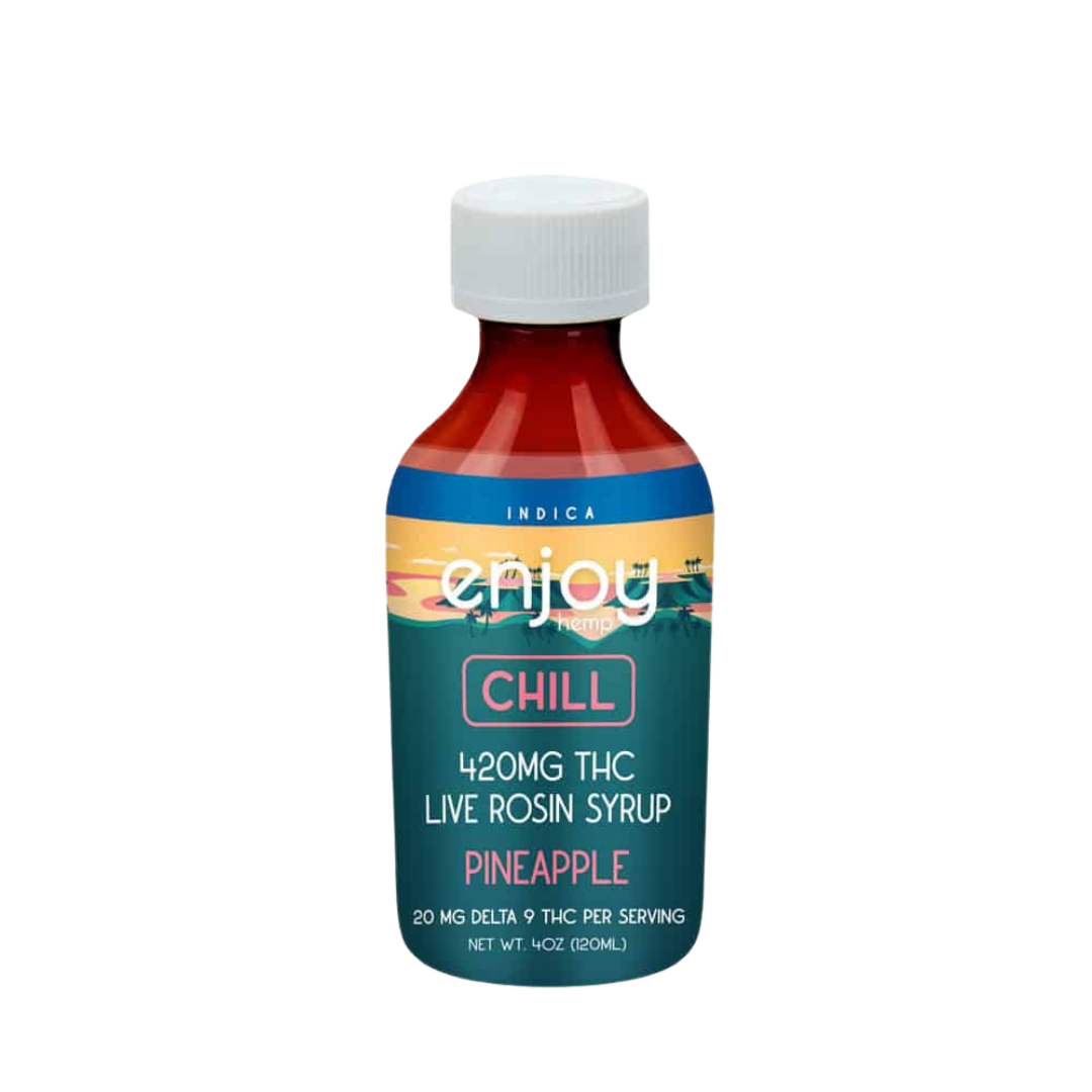 Pineapple Chill Syrup by Enjoy Hemp (1 Bottle) 420 MG THC