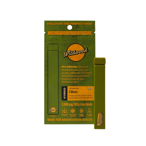 S'mores THCA Live Resin 2G Vape by Wildwood S'mores THCA Live Resin 2G Vape by Wildwood