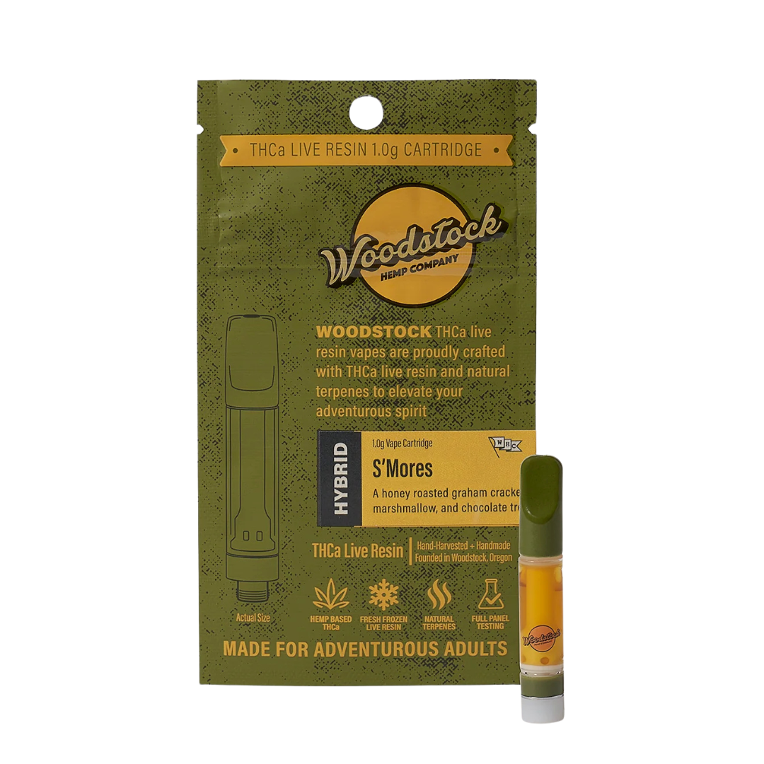 S'mores THCA Live Resin 1G Cartridge by Woodstock