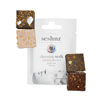 Seshnz Mushroom Blend Variety Pack Half Bar with 4 flavors. Shop premium magic mushroom chocolate bars now at Consider It Flowers.
