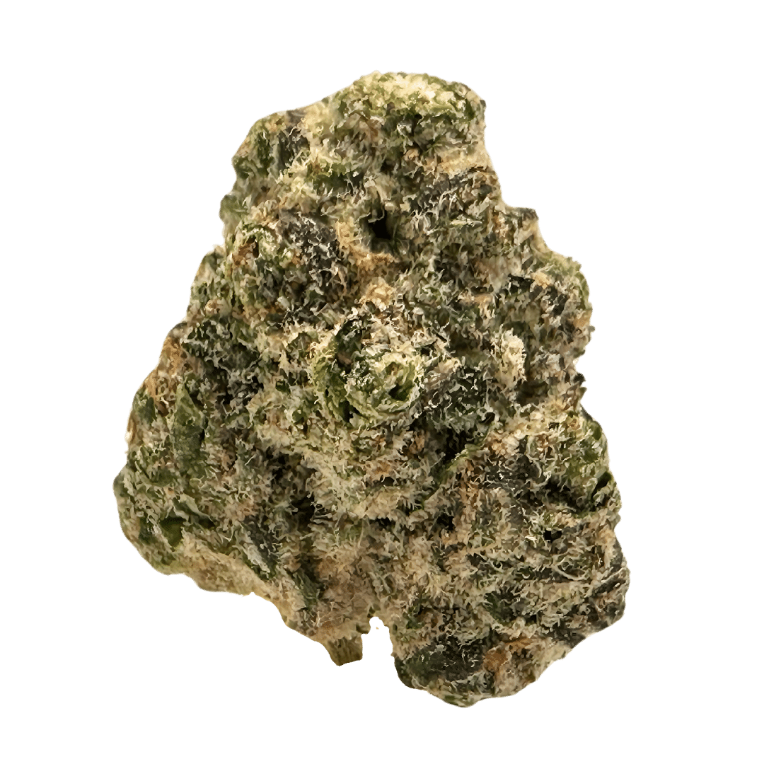 Sherbert strain: bright-green, dense, oblong-shaped nugs with creamy, fruity flavors of tangerine and strawberry cake. Sweet taste, potent effects.