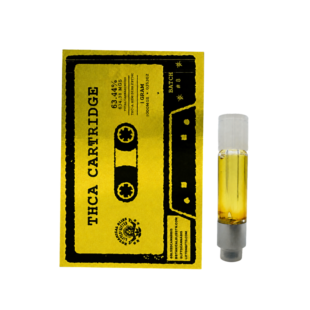 Strawberry Cough THCa live resin 1ML cartridge by BBXLG with ripe strawberry, sweet citrus, fresh herbs, pepper, and light gas sativa flavor notes
